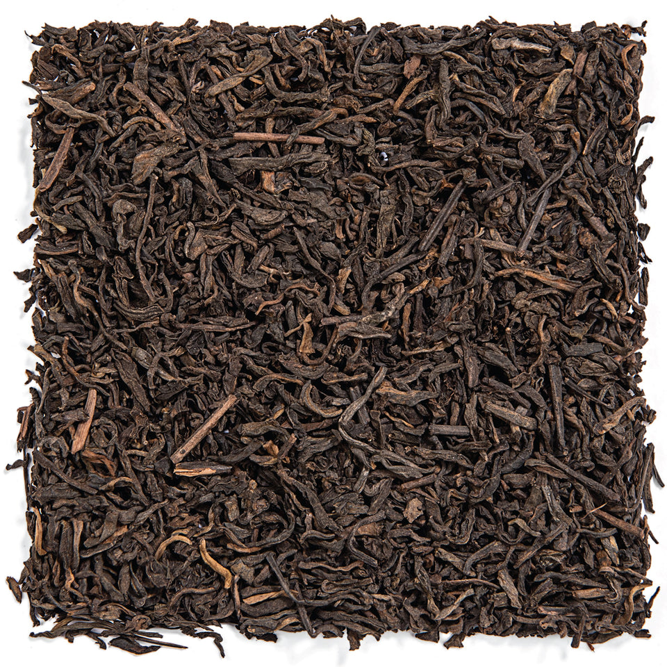 Tealyra Ripe Pu'erh tea loose leaves for a rich aroma and deep infusion.
