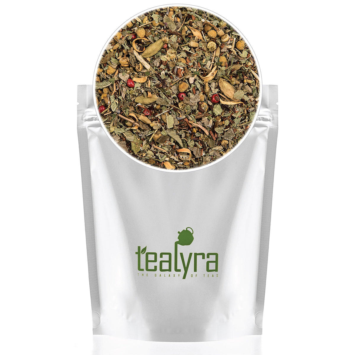 Pouring a Tranquil Dream brew into a cup for a relaxing ritual.