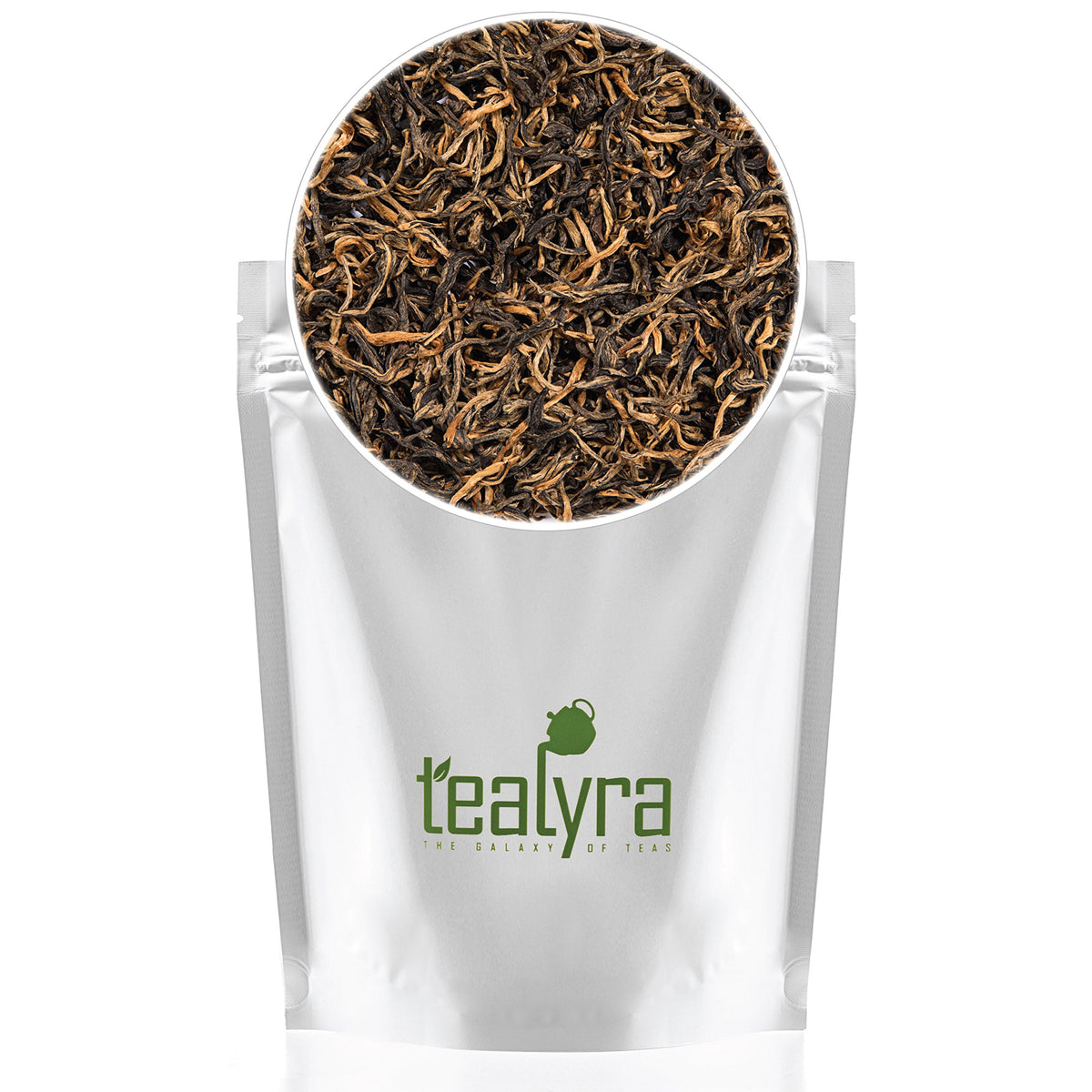 Tealyra Yunnan Golden Special steeping tea with steam for a cozy morning.