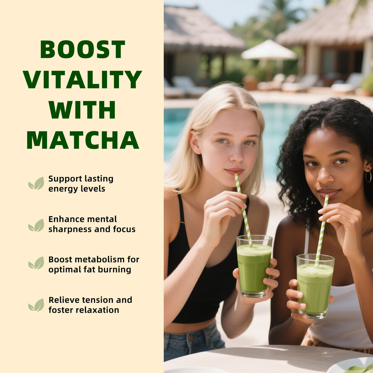 TEANAGOO Matcha close-up powder texture highlights vibrant green.