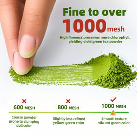 TEANAGOO Matcha Guizhou-origin tea grown at altitude for rich color.