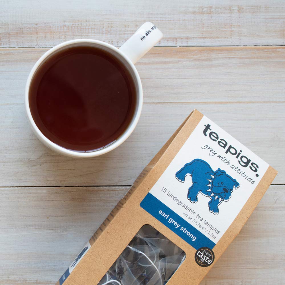 Close-up of Teapigs Earl Grey Strong leaves showcasing natural ingredients