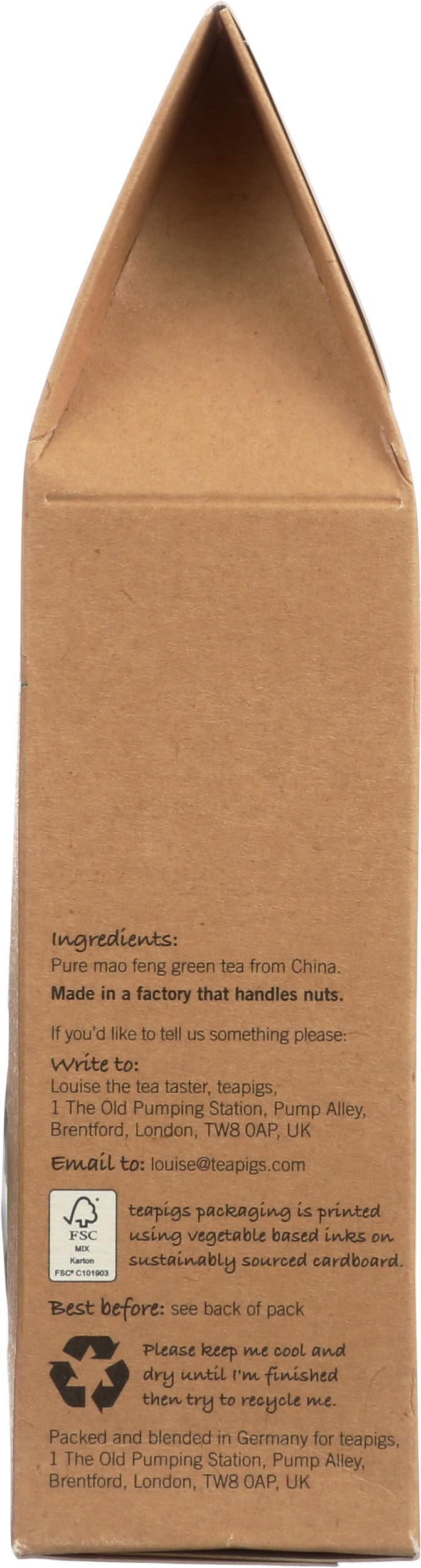 Teapigs Green Mao Feng in a glass cup, inviting aroma.