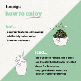 Teapigs Green Tea with Mint ingredients highlight natural, premium leaves.