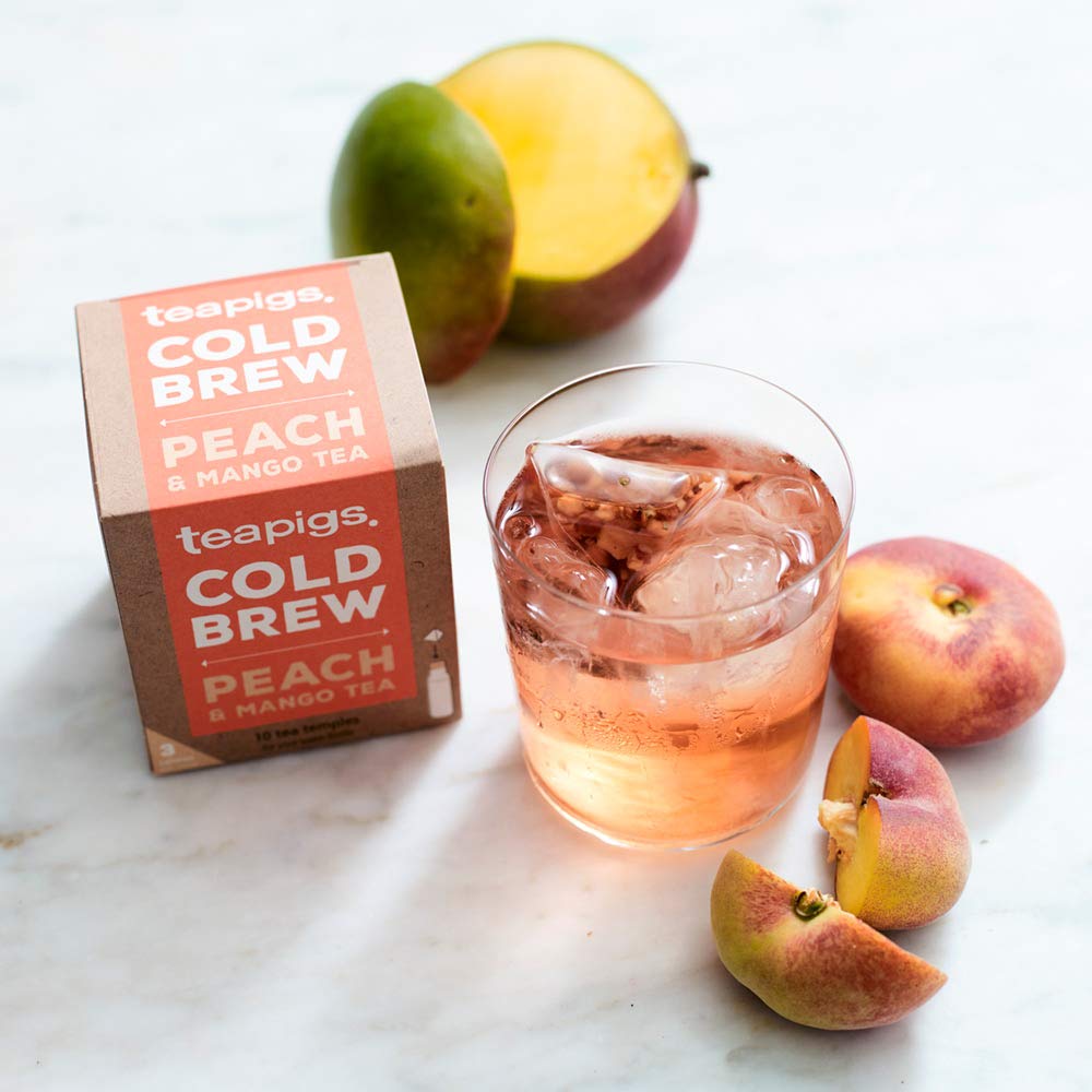 Cold brew in a glass showing natural sweetness and bold Teapigs flavor.