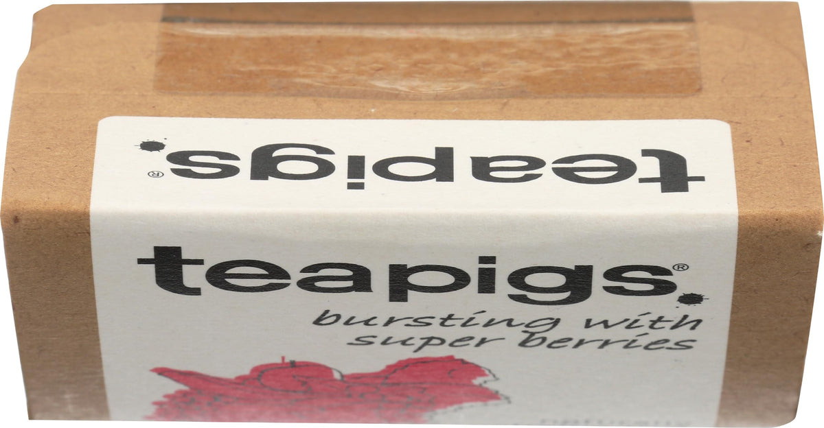 Teapigs Super Fruit Tea hibiscus and herbs closeup displaying color and aroma