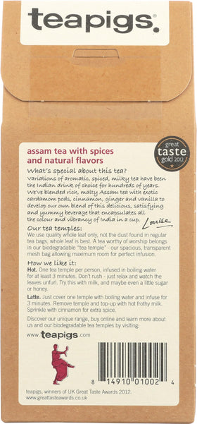 teapigs Tea Chai cardamom cinnamon spice image emphasizing aroma and warmth