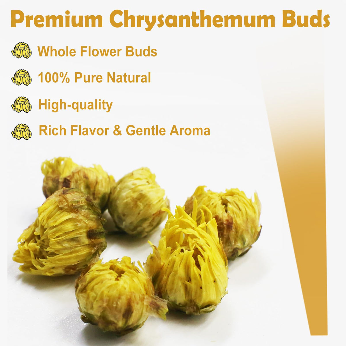 TEARELAE chrysanthemum tea with honey notes suggested for a milder sweetness