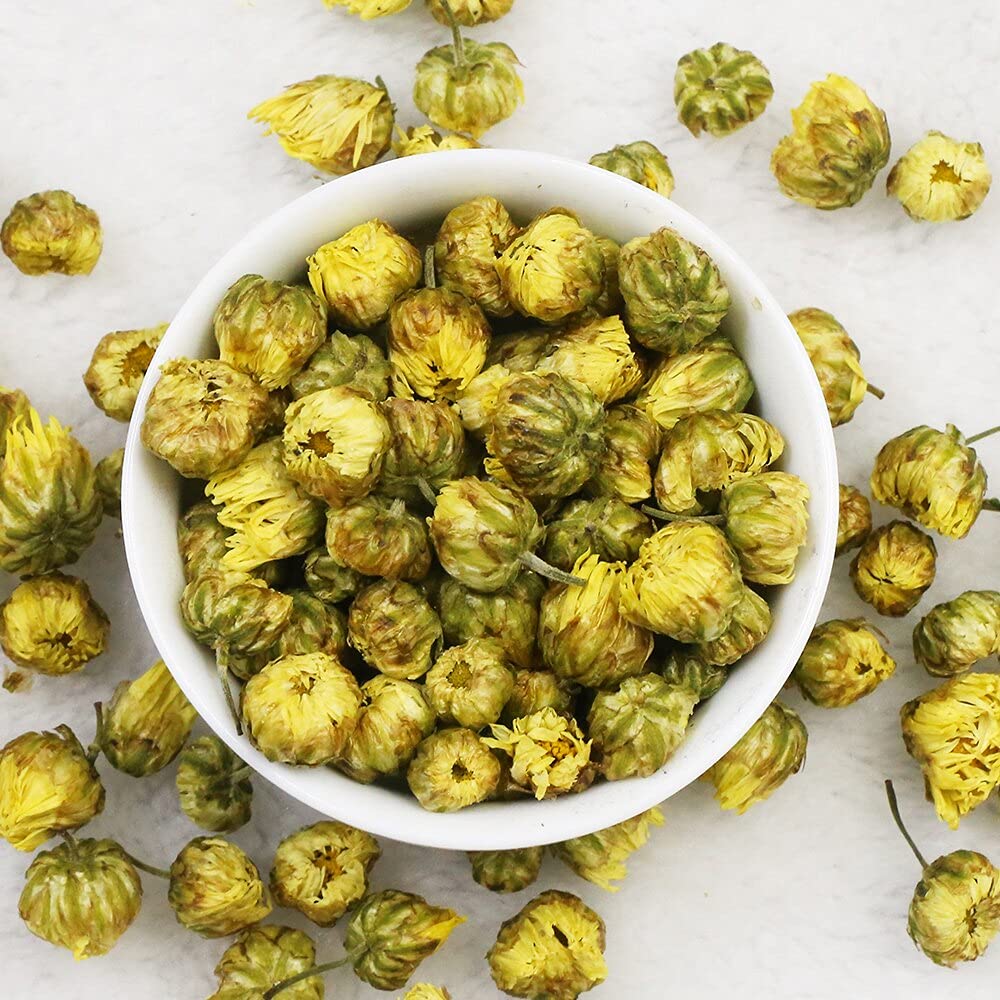 TEARELAE chrysanthemum tea steeping aroma rising from the cup