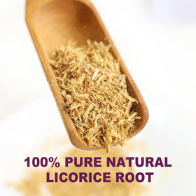 TEARELAE licorice-root-tea-brew-cup shows warm, naturally sweet infusion for tea time.
