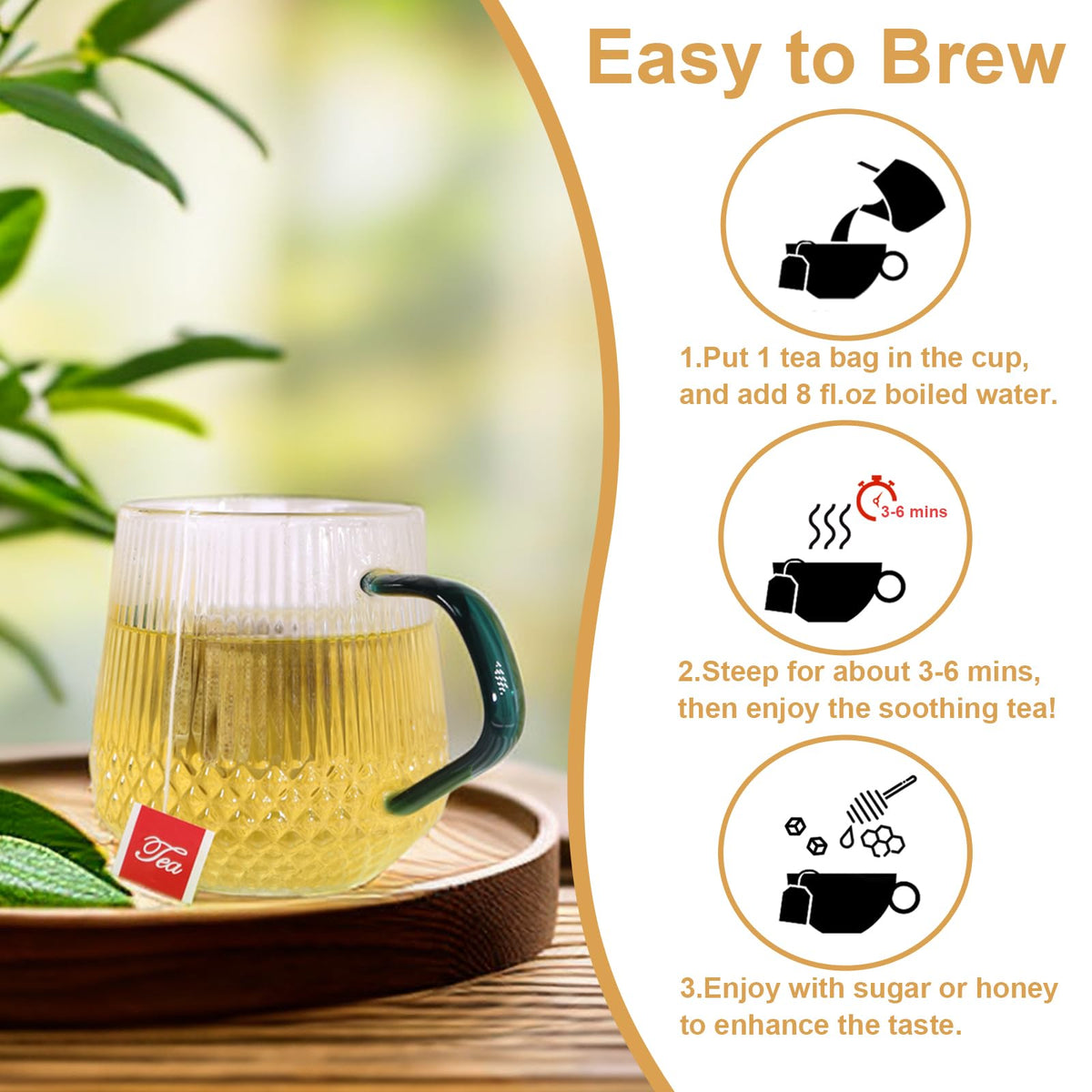 TEARELAE ultrasonic sealed tea bags without glue maintain clean taste