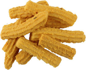 Teas Unique Southern cheese straws in resealable pouch stay fresh between servings.
