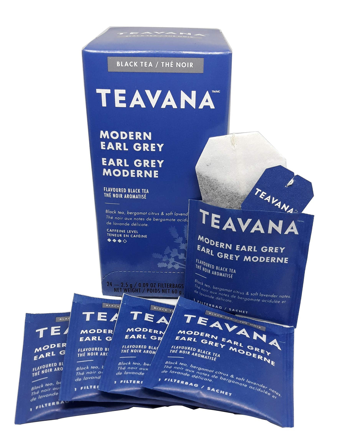 Teavana Earl Grey Tea box 24 showing packaging and bergamot aroma