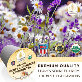 Teavity hot cup of tea with steam and soothing aroma.