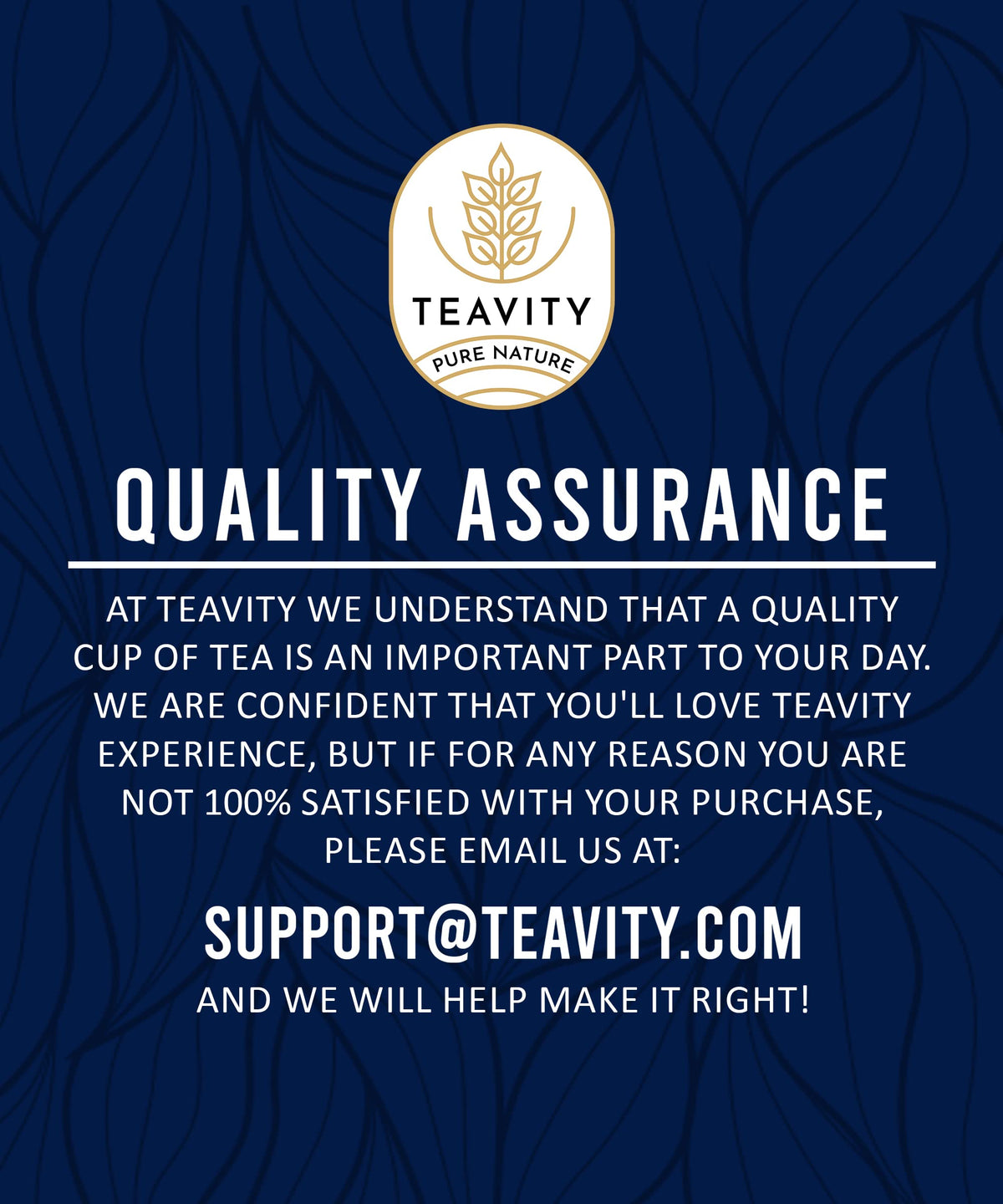 Teavity tea served over ice for refreshing iced beverage.