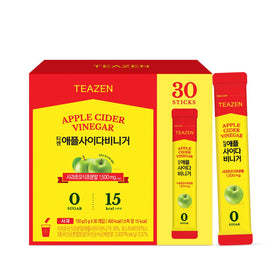 TEAZEN Apple Cider Vinegar drink packets front view for quick digestion support