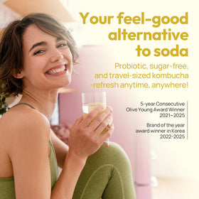 TEAZEN kombucha served with fruit and sparkling water for a refreshing mixer