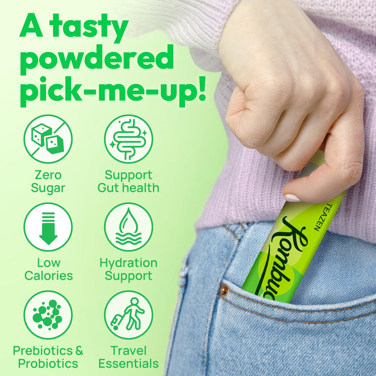 TEAZEN pineapple flavor stick delivers tropical sweetness in a portable hydration boost