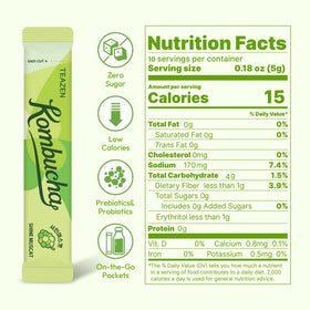 TEAZEN Shine Muscat packaging emphasizes sugar-free probiotic blend.