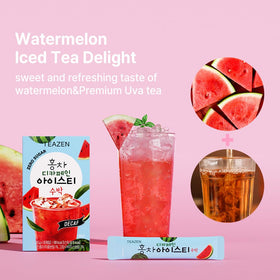 TEAZEN bottle and glass pairing for hot day hydration