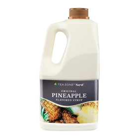Tea Zone Pineapple Syrup 64oz bottle pour for precise dispensing and minimal waste