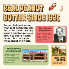Teddie family-owned since 1925 badge signaling heritage and quality.