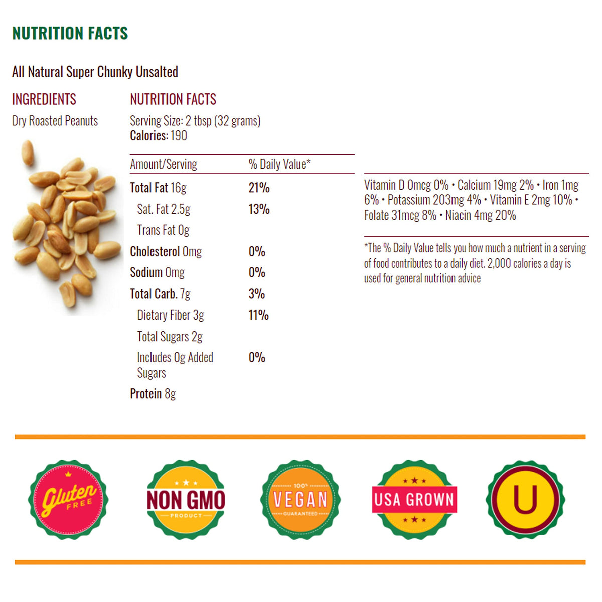 Teddie gluten-free vegan label on jar indicating dietary-friendly option