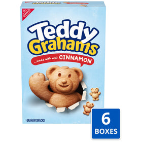 TEDDY GRAHAMS Cinnamon snacks with a crispy bite for on the go