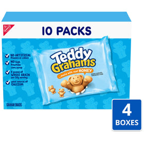TEDDY GRAHAMS bear-shaped crackers ideal for fun lunchbox occasions.