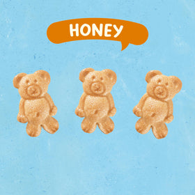 Real honey flavor enhances the classic graham crunch for Teddy Grahams.