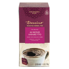 Teeccino packaging preserves freshness for on-the-go enjoyment.