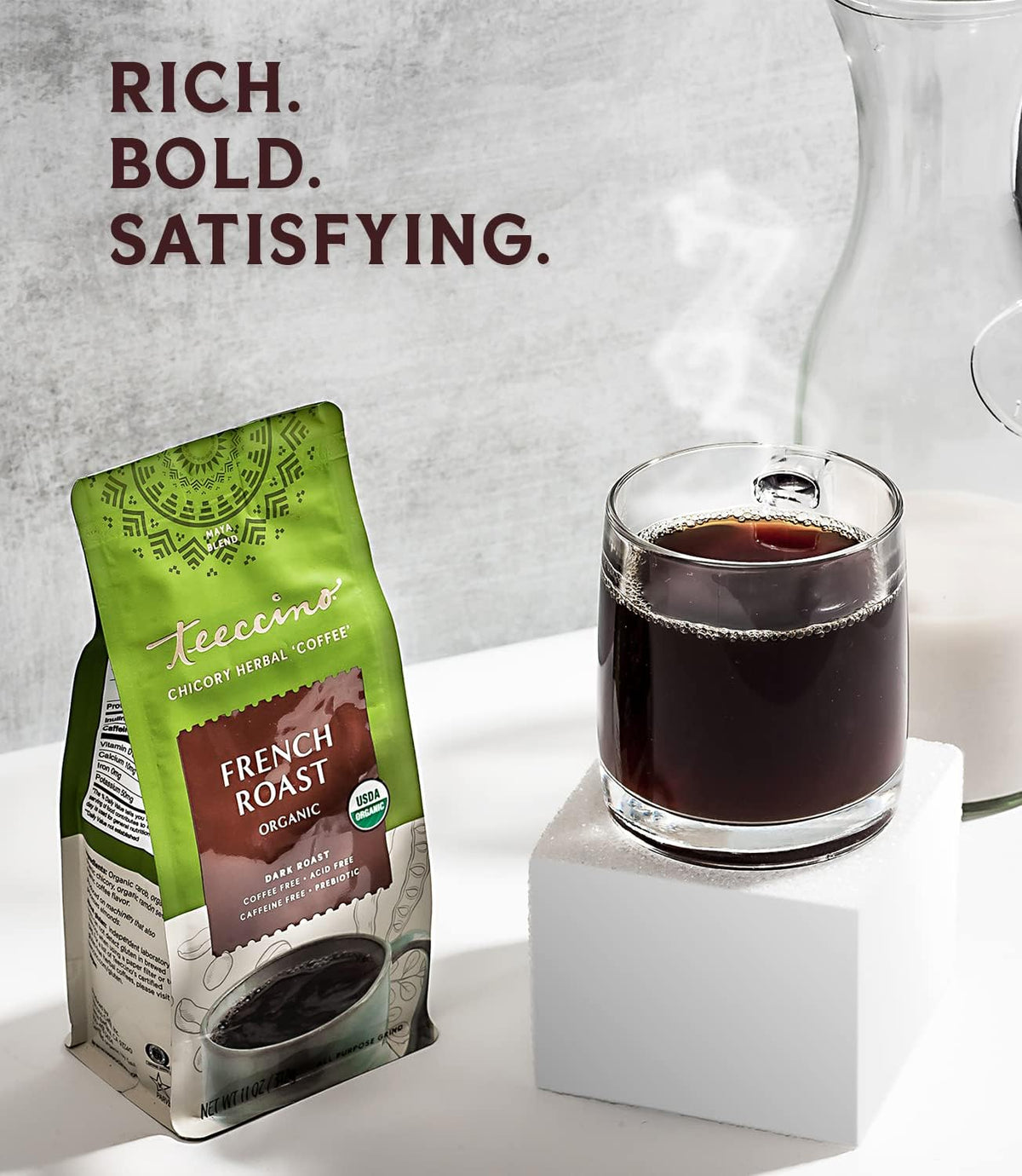Teeccino contains no artificial flavors or preservatives for a cleaner choice.