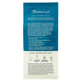 Teeccino Dandelion Blueberry Vanilla ingredients scene emphasizing inulin for gentle prebiotic support.