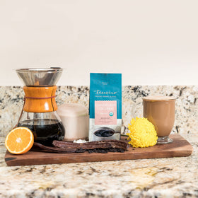 Teeccino Dandelion Coconut prebiotic blend emphasizes chicory and dandelion root content