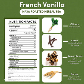 Teeccino French Vanilla Herbal Tea aroma for a comforting morning ritual