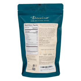 Teeccino hot and iced serving idea showing versatility for hot latte or refreshing cold tea.