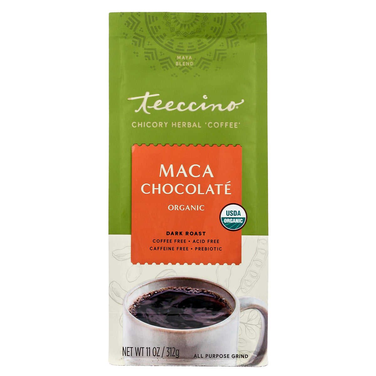 Teeccino iced coffee served in a tall glass for a refreshing cold option.