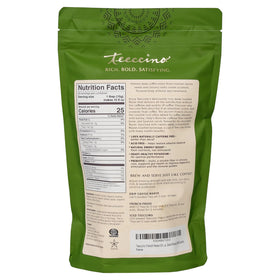 Teeccino organic herbal ground coffee mix blends chicory and carob for rich flavor.