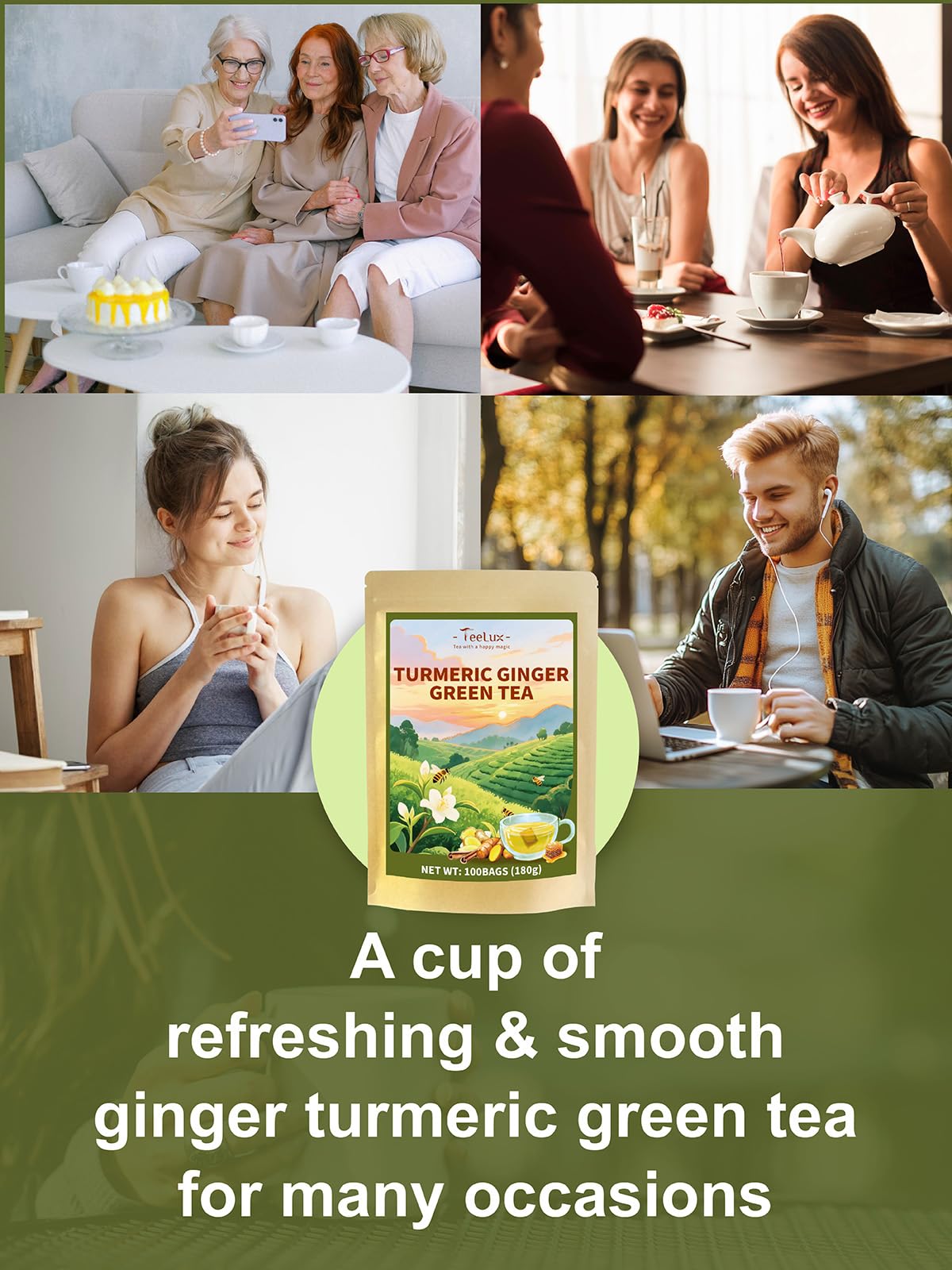 TeeLux aroma steam—fragrant cup with honey-sweet aroma.