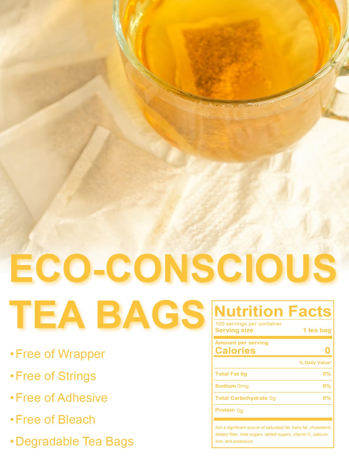 TeeLux Burdock Root Tea Bags no-string, waste-free design