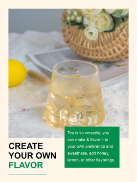 TeeLux Chamomile tea bags steeped in a light, soothing cup