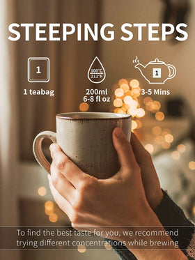TeeLux decaf tea bags offer versatile hot or iced tea options.