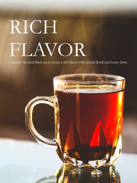 TeeLux decaf black tea bags on display emphasize premium quality.