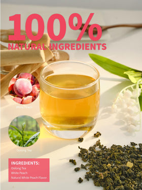 TeeLux Delicate oolong flavor with crisp peach finish enhances any brew.