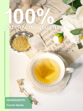 Steeping TeeLux fennel tea creates a smooth, lightly spicy aroma.
