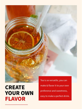 TeeLux foil-lined kraft pouch keeps tea fresh longer.