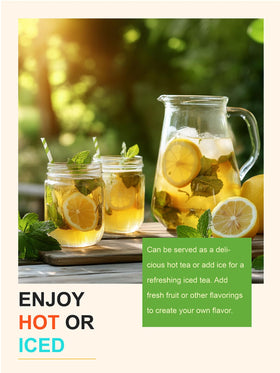 Teelux Green Tea foil-inside kraft pouch preserves freshness.
