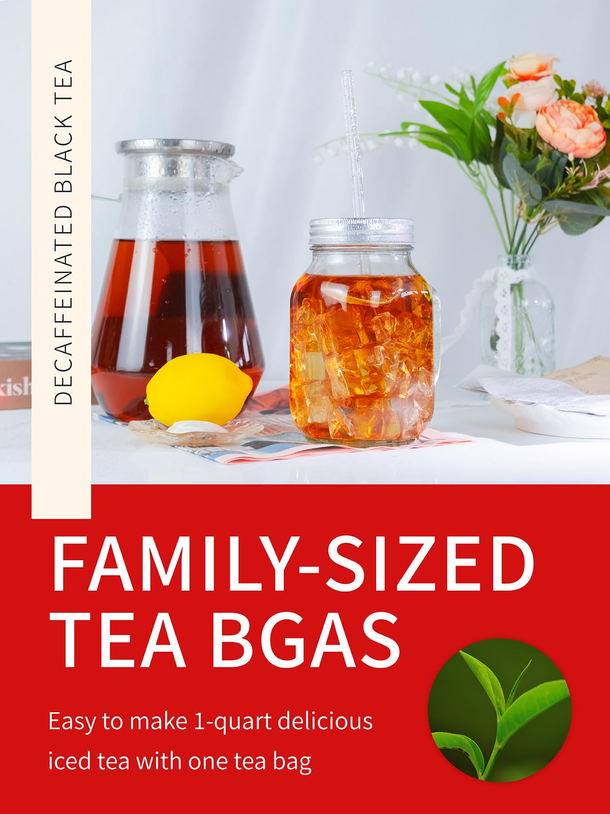 TeeLux iced black tea bags deliver a refreshing brew over ice.