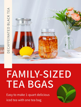 TeeLux iced black tea bags deliver a refreshing brew over ice.
