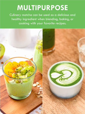 Teelux Matcha for baking and desserts adds color and depth.